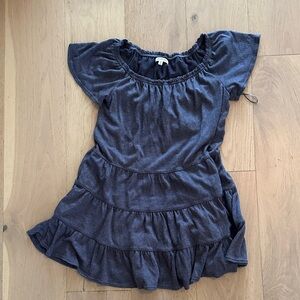 Max Studio Dark Blue Tiered Dress